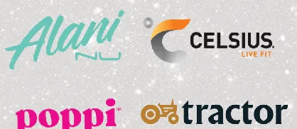 Alani Nu, Celsius, Poppi, Tractor Beverage Co.